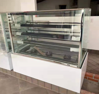 Витринный шкаф 450L пекарни квадратного стекла температуры окружающей среды сухой