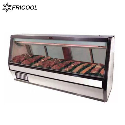Carniceiro Display Fridge 115V 60HZ do refrigerador 500L da exposição da carne do líquido refrigerante R290