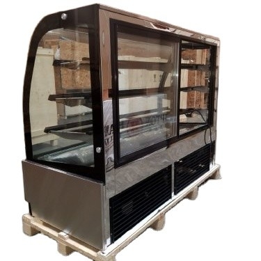 Pajangan kue lemari es display kue mewah berkualitas tinggi untuk toko roti dengan CE / ETL