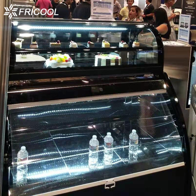 Quatre couches du réfrigérateur UL-471 de rideau aérien ont frigorifié la caisse de pâtisserie