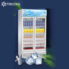 La refrigeración por aire R290 PROVEE DE GAS a 2 expendidoras automáticas de cristal 1170L de la puerta